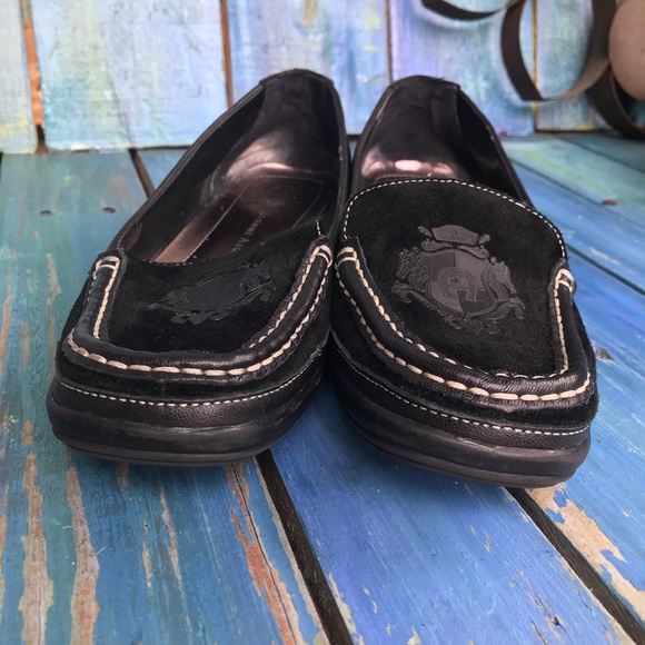 Etienne Aigner Shoes Etienne Agner Black Suede Loafers